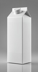 Blank white carton packaging