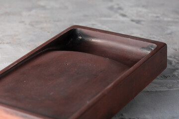 Suzuri Shodou Inkstone Bokujuu Liquid Ink Akama Inkstone &ndash; Traditional Japanese Calligraphy Tool | Handcrafted from Akama Stone