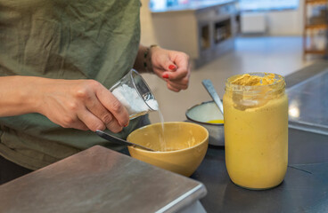 Organic mayo dressing with Creme fraiche, olive oil