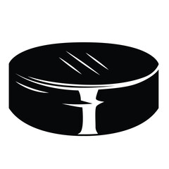 Hockey puck vector. Hockey puck symbol or logo