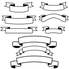 Set of vector ribbons.