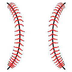 Baseball stiches vector illustration.