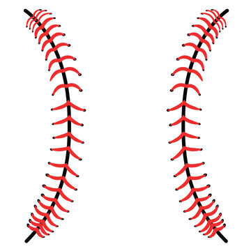 Baseball stiches vector illustration.