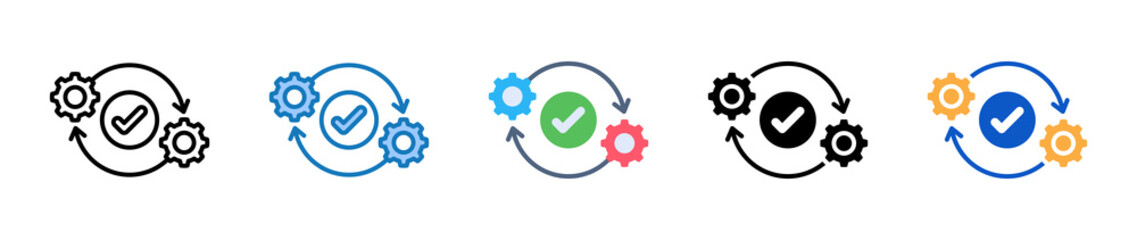 Execute multiple style icons set design vector illustration. 