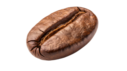 Coffee beans piece isolated on transparent background PNG with clipping path, perfect for digital design, branding, wallpapers, posters, and print materials
