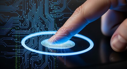 Finger Scanning a Touchscreen with Circuit Board Overlay