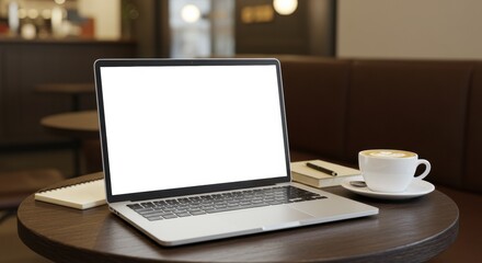 Fototapeta premium Enhancing productivity in a cozy digital workspace home office overhead view modern environment comfort and efficiency