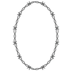 oval wire frame vector.