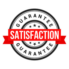 Satisfaction rubber stamp vector