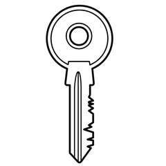 apartement key vector illustration.