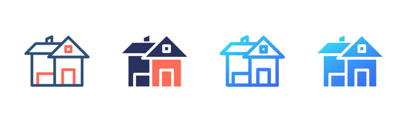 House icon sheet multi style collection