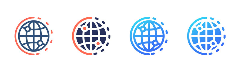 Internet icon sheet multi style collection