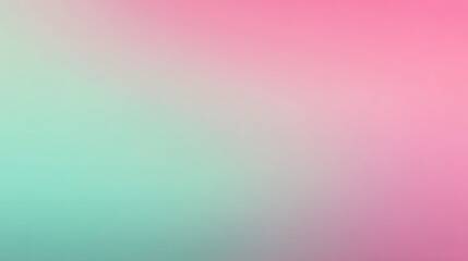 Fototapeta premium Soft mint to blush pink gradient background, pastel duotone backdrop