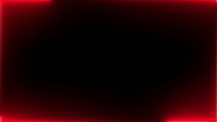 Sharp Red Neon Corner Edges on a Dark Black Background with Subtle Glow abstract border