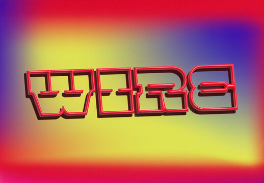 Wire Style Text Effect