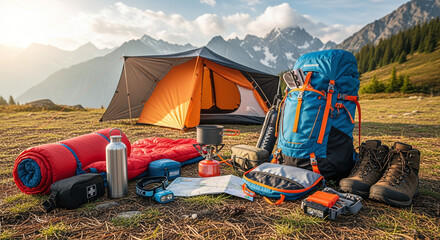Essential Gear for Wilderness Mountain Hiking: Camping Equipment and Accessories