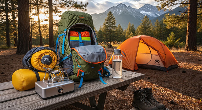 Essential Gear for Wilderness Mountain Hiking: Camping Equipment and Accessories - Powered by Adobe