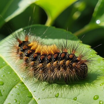 close up of caterpillar