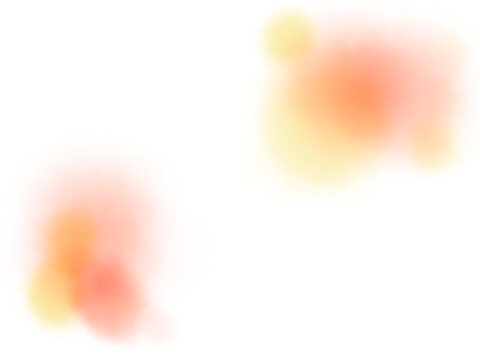 オレンジや黄色の滲んだ水彩テクスチャのふんわり素材