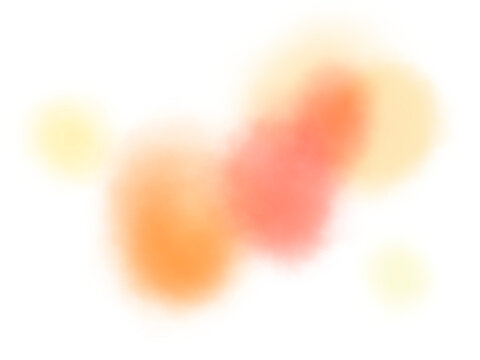 オレンジや黄色の滲んだ水彩テクスチャのふんわり素材