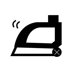 vector illustration of a iron prohibition sign warning