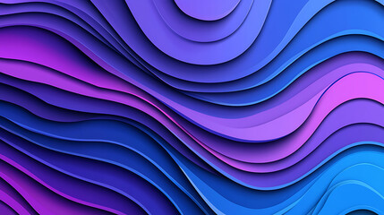 A blue and purple wave pattern with a blue background