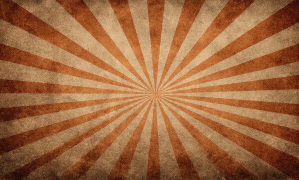 Vintage Sunburst Background Orange