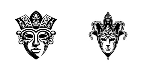 Traditional masks representing cultural heritage and artistry from diverse backgrounds