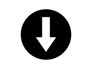 down arrow button icon