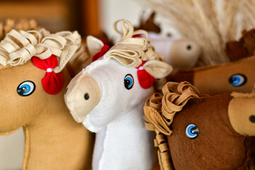 Cavalo de brinquedo.