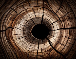 Close-up of a tree trunk cross-section (1)