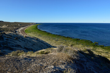 Peninsula Valdes coast landscape, World Heritage Site, Patagonia Argentina