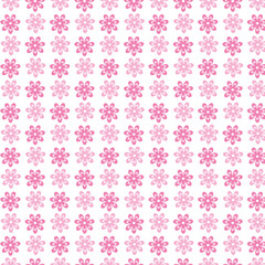 Tiny pink flowers scattered neatly creating a soft feminine vibe