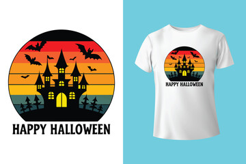 Gosh boo halloween mascot design with t-shirt . Boo illustration for halloween party and printing t-shirt