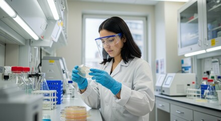 Laboratory research experiment modern science lab photography clean environment close-up view scientific discovery
