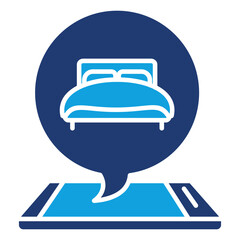 Booking Confirmation Flat Blue Icon