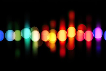 Abstract bokeh display of colorful lights