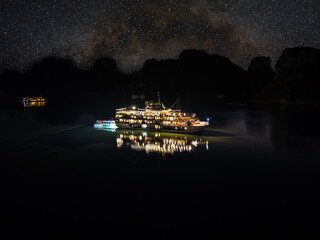 Landscape in Vietnam in Halong Bay. 
