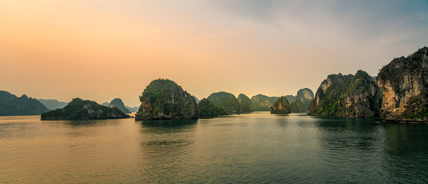 Landscape in Vietnam in Halong Bay. 