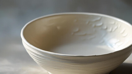 Discover this beautifully crafted ceramic bowl, showcasing artisanal texture and a serene, minimalist aesthetic perfect for modern kitchens and elegant dining.