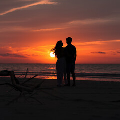 couple on the beach