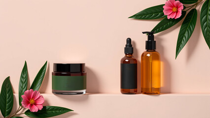 Natural Skincare Routine Body Scrub & Oil Infographic