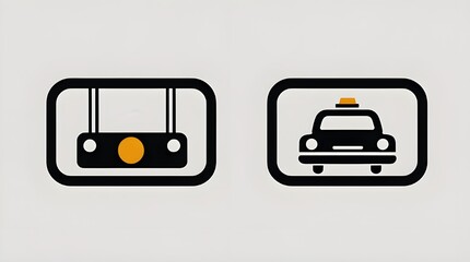 black taxi icon