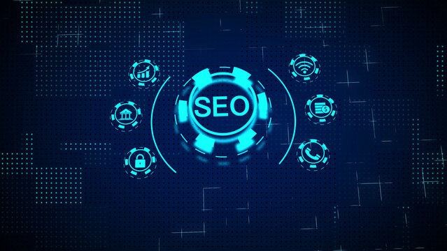SEO Digital Marketing Technology Concept search engine optimization