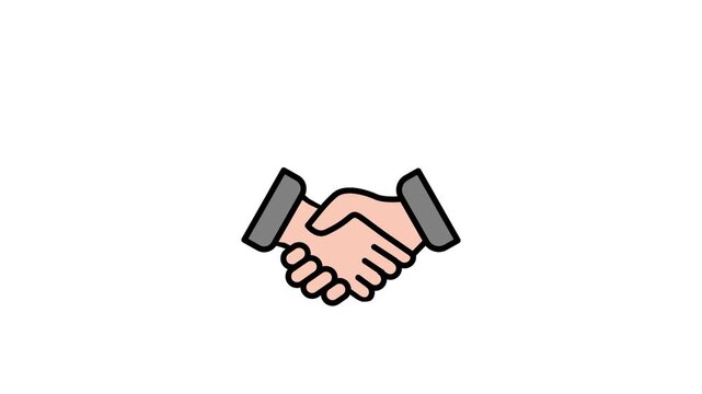 Trade animated lineal color icon