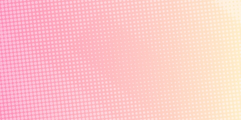 Minimalist banner background, pastel, pink, and yellow gradient. Modern halftone effect style.vector eps10