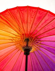 Vibrant colorful umbrella