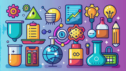 STEM Education Icons Pack