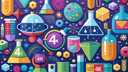 Math and Science Symbols Pattern