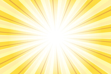 Hunyadi Yellow Abstract Sunlight Background. Yellow Glow Effect Sunburst Background for Presentation, Banner, Poster, Flyer, Sales. Pop Art Template for Summer and Spring. Rays Theme.